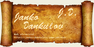 Janko Dankulov vizit kartica